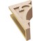 Ekena Millwork 5"W x 10"D x 15"H Classic Mayflower Rough Cedar Woodgrain TimberThane Corbel, Primed Tan CORUR05X10X15MAYRCPR - alternate 5